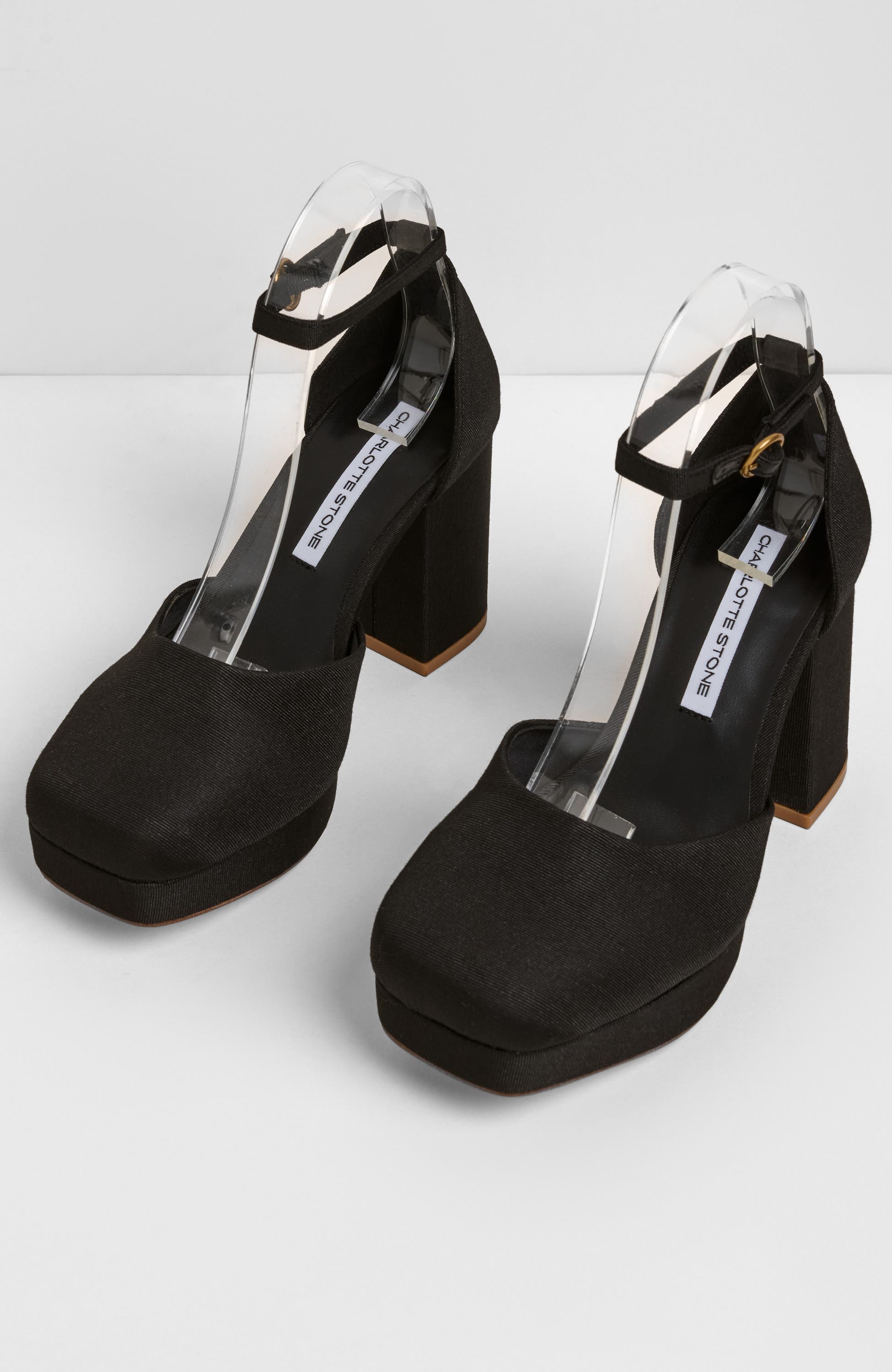 Libby Ankle Strap Platform Pump, Main, color, Black