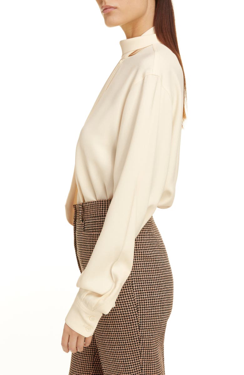 Victoria Beckham Scarf Neck Blouse, Alternate, color,