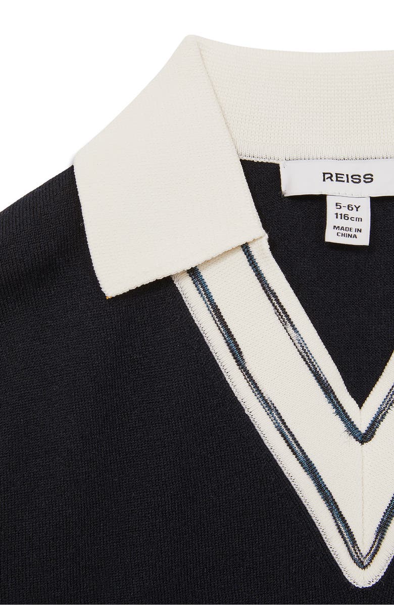 Reiss Kids' Neena Sr. Wool Johnny Collar Sweater, Alternate, color, 