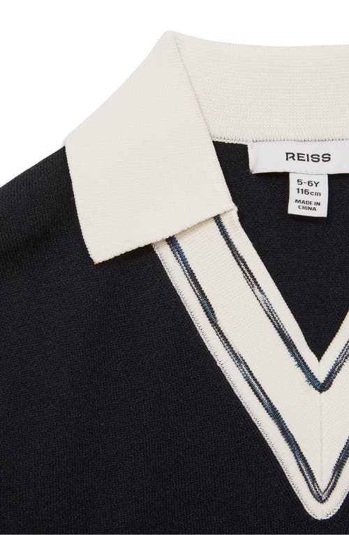 REISS REISS KIDS' NEENA SR. WOOL JOHNNY COLLAR SWEATER