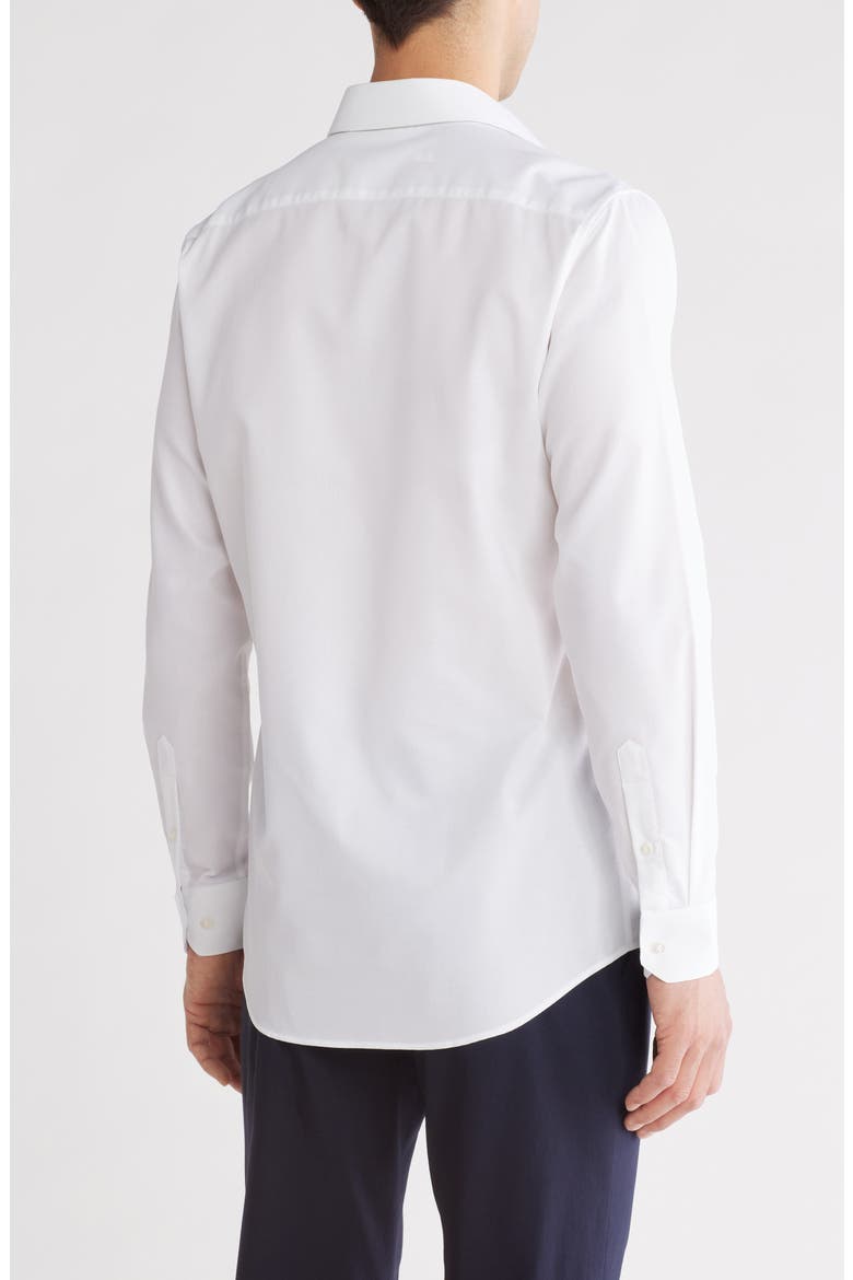 Sycamore Dobby Slim Dress Shirt, Alternate, color, WHITE
