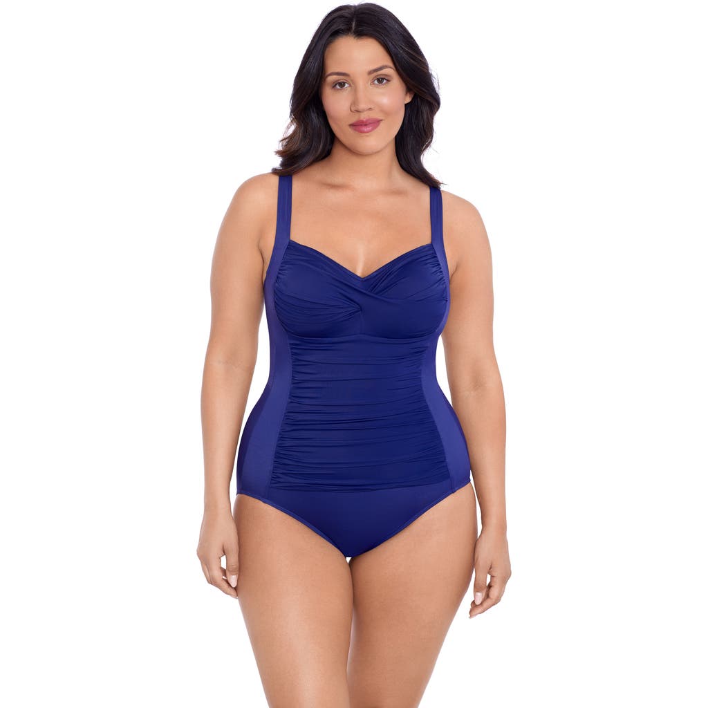 Trimshaper Averi Sweetheart Neckline One-Piece Control Swimsuit in Ink  product