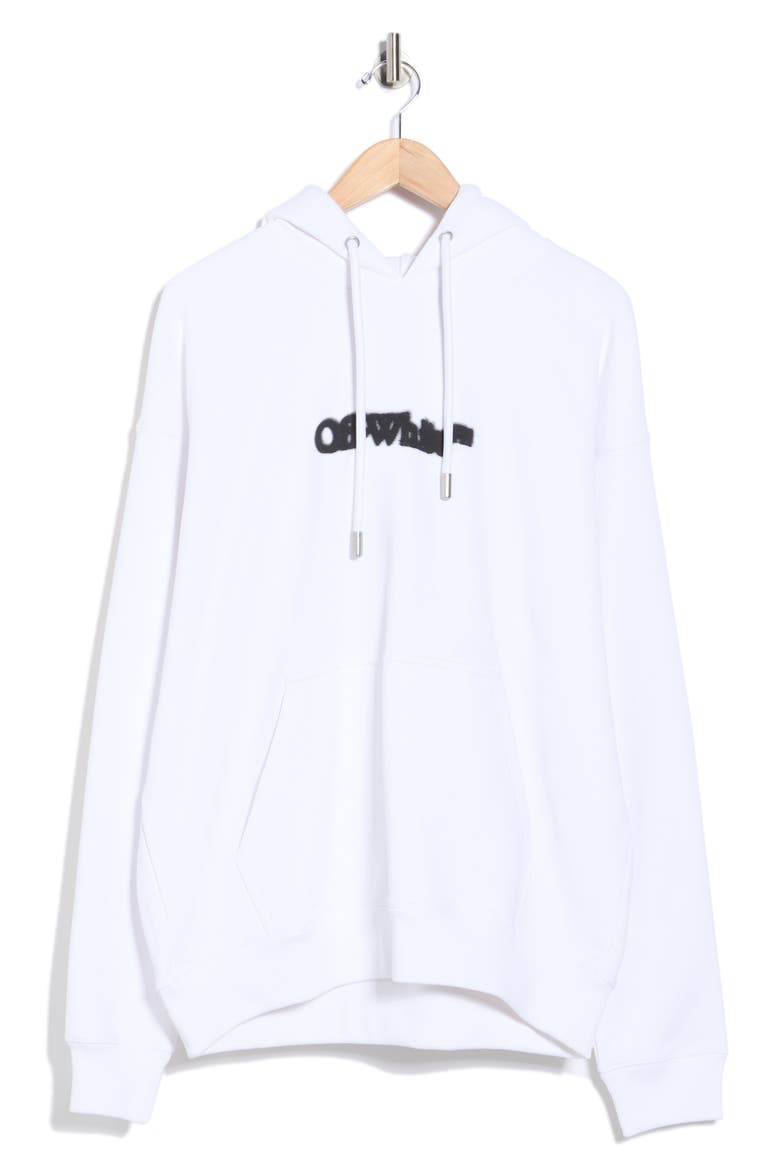 Spray Arrow Skate Hoodie, Alternate, color, WHITE-BLACK