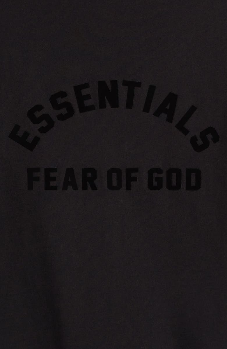 Fear of God Essentials Kids' Essentials Long Sleeve Mock Neck Cotton Graphic T-Shirt, Alternate, color, 