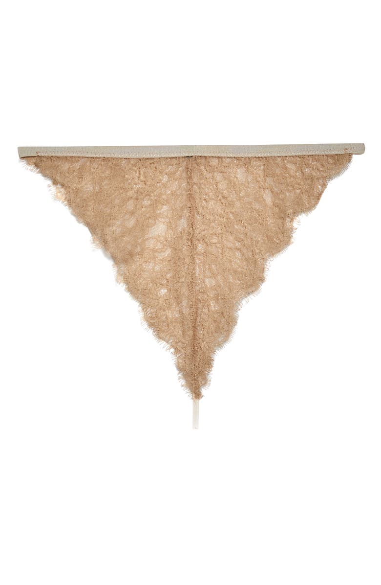 SUZY BLACK Dylan Light Floral Lace G-String Thong, Alternate, color, 