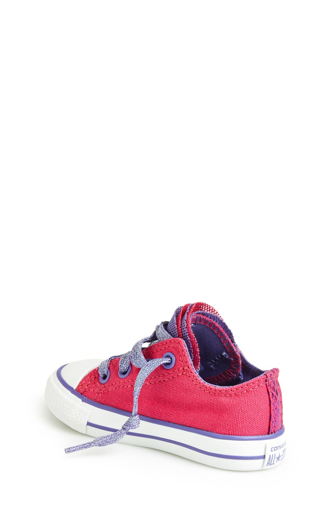 Chuck Taylor® All Star® 'Party' Reptile Print Low Top Sneaker, Alternate, color, COSMOS PINK
