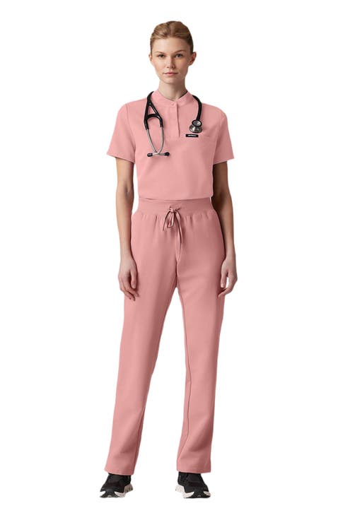 Savi Women's 1-Pocket Classic Banded Collar Scrub Top