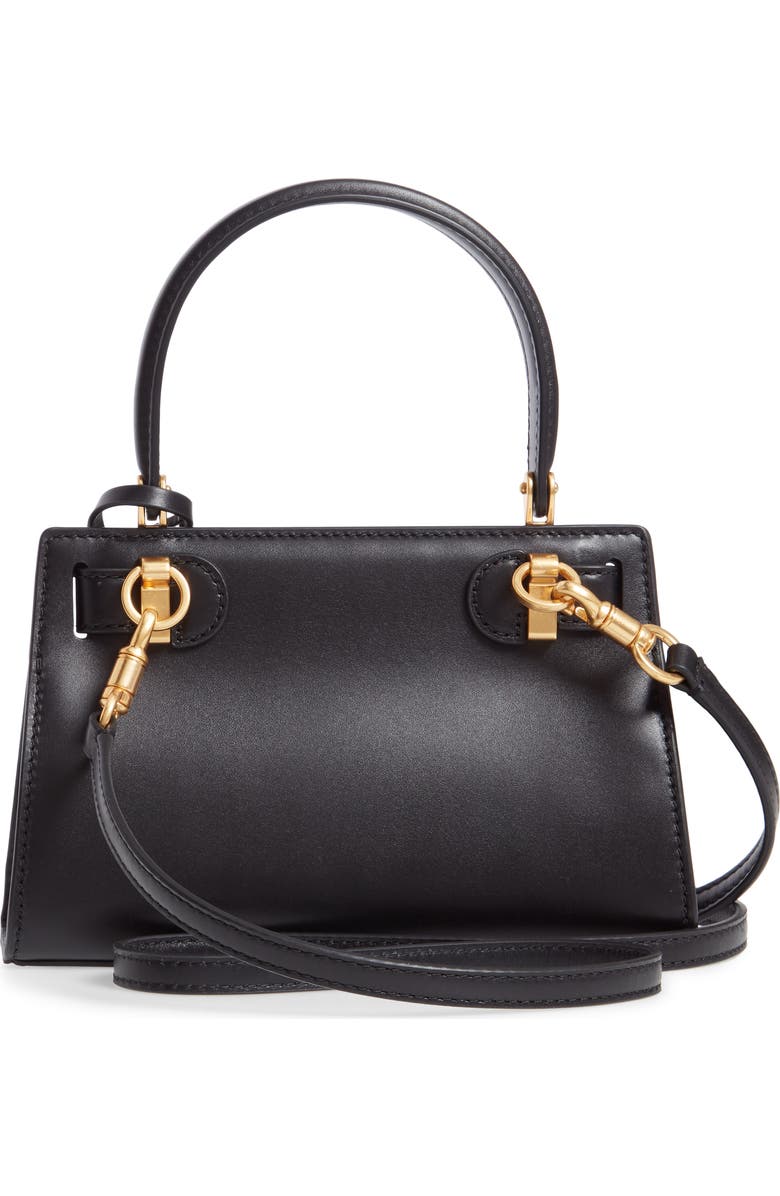 Tory Burch Mini Lee Radziwill Leather Bag, Alternate, color,
