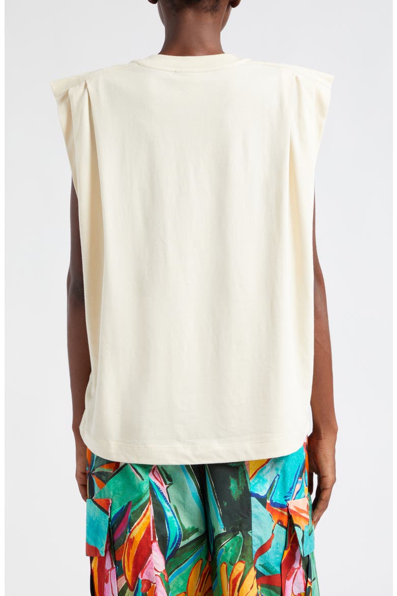 The Tropics Cotton Graphic Muscle T-Shirt, Alternate, color, SAND