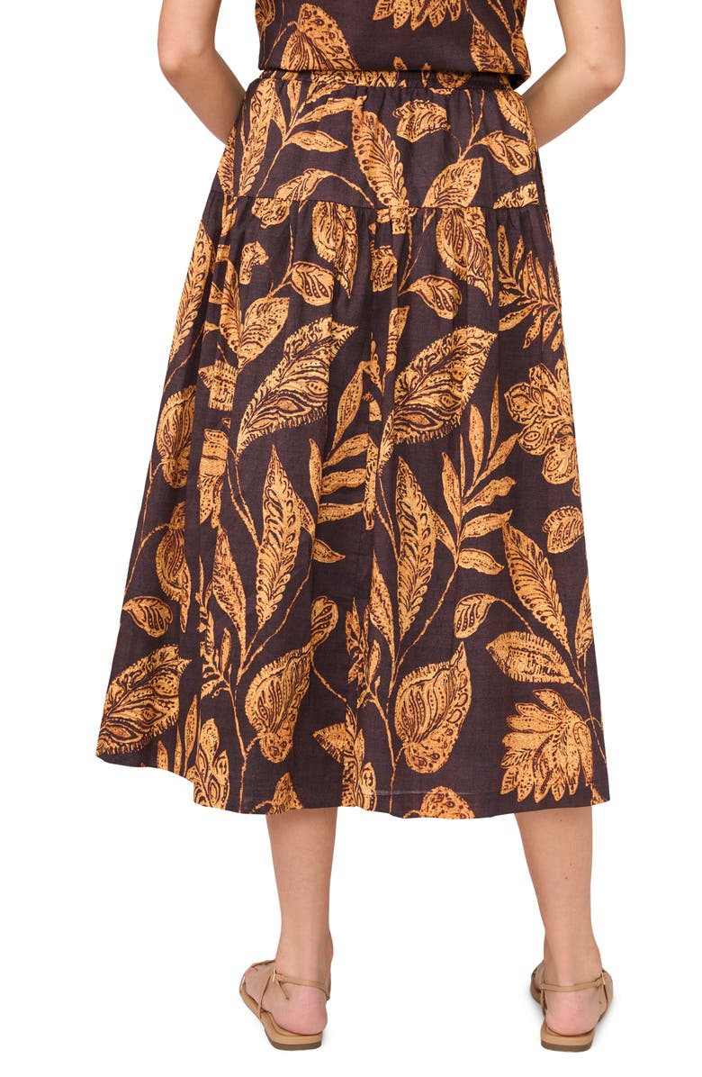 Halogen<sup>®</sup> Tiered Cotton Midi Skirt, Alternate, color,