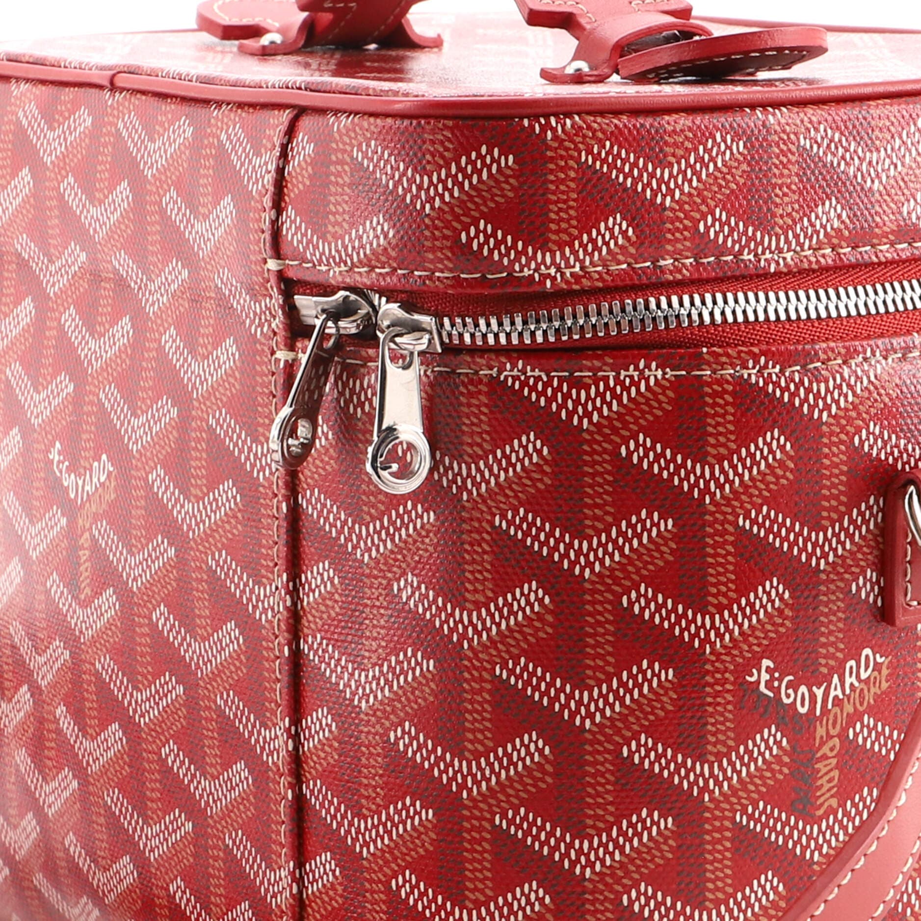 Muse Vanity Case Coated Canvas Mini, Alternate, color, Red