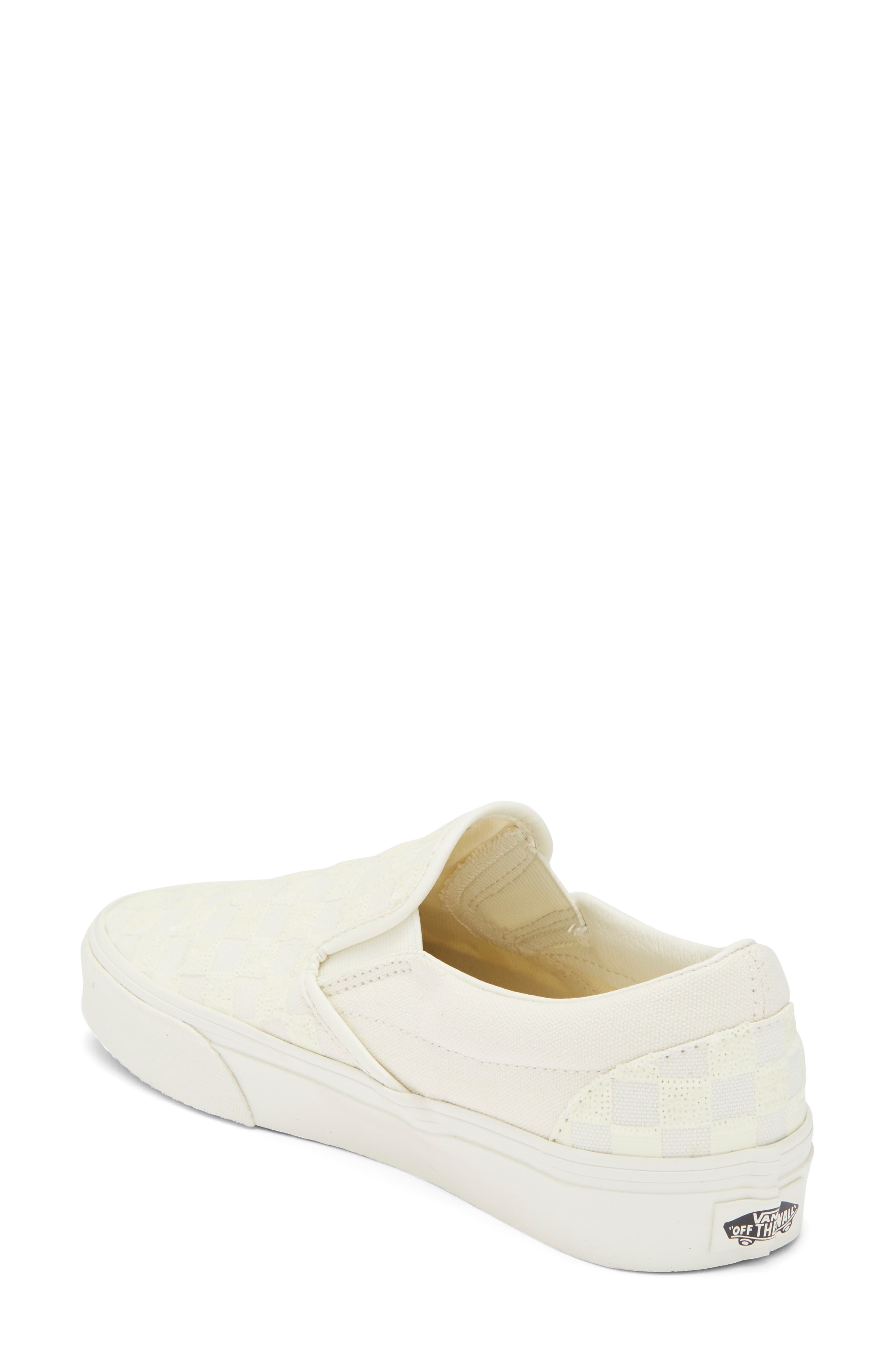 Classic Slip-On Sneaker, Alternate, color, WHITE CHECKERBOARD