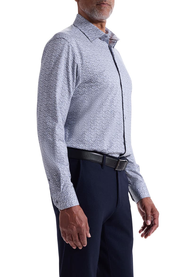 Jimmy OoohCotton® Button-Up Shirt, Alternate, color, PLATINUM