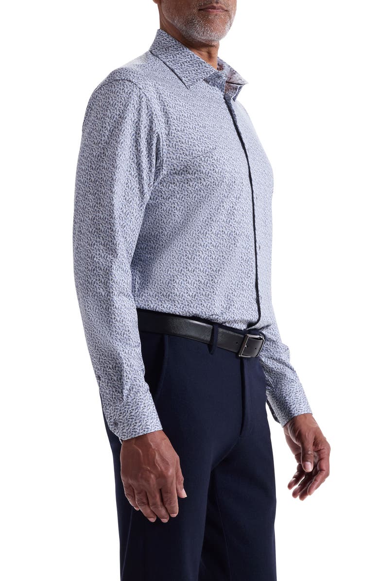 Bugatchi Jimmy OoohCotton<sup>®</sup> Button-Up Shirt, Alternate, color, Platinum