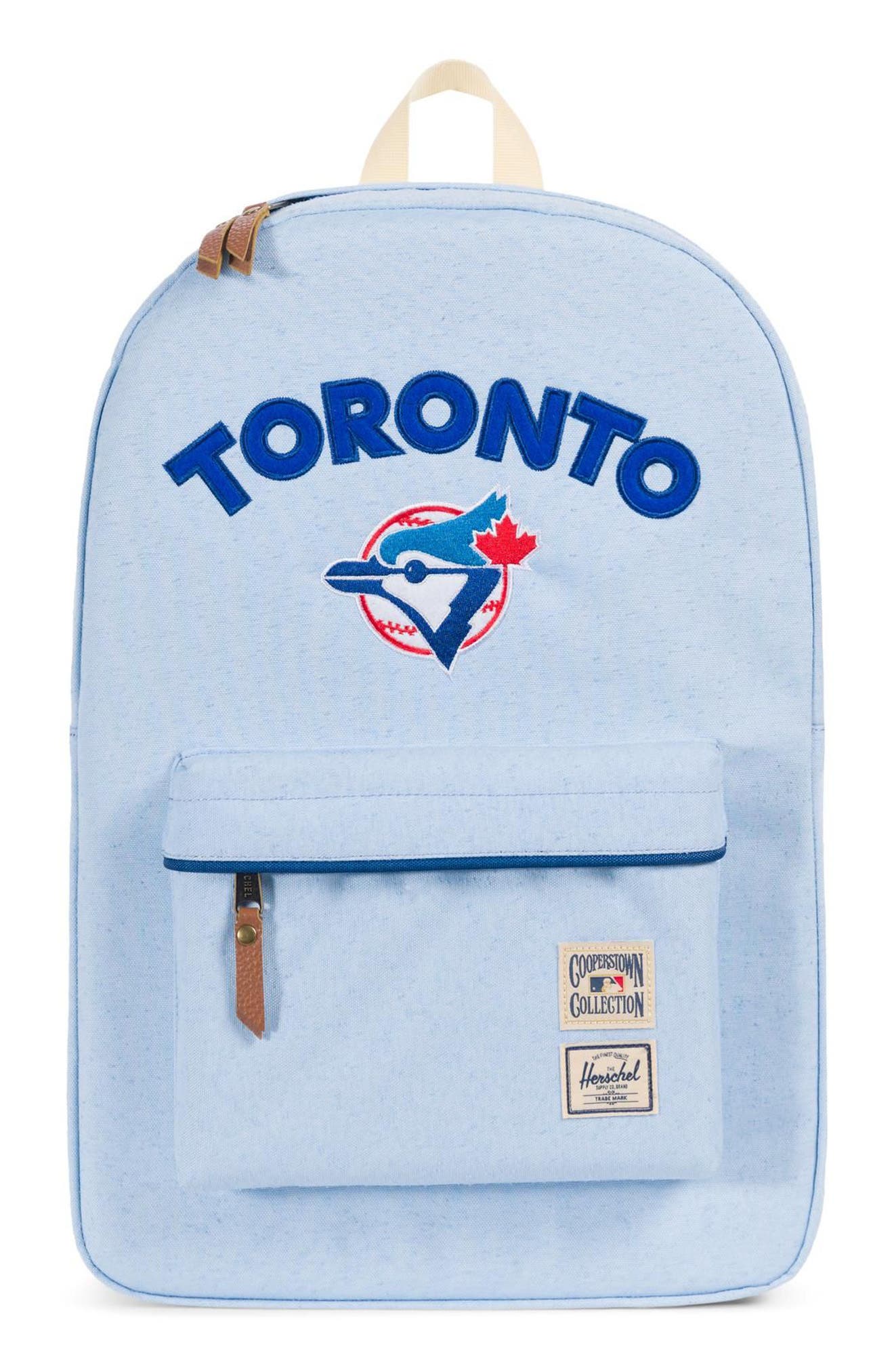 Heritage - MLB Cooperstown Collection Backpack, Main, color, TORONTO BLUE JAYS