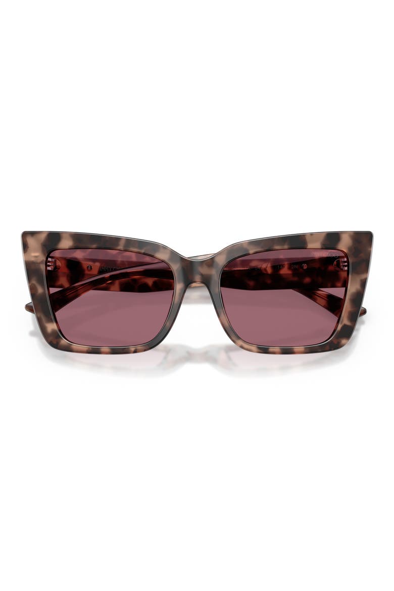 54mm Butterfly Sunglasses, Alternate, color, OPAL PINK HAVANA/ VIOLET