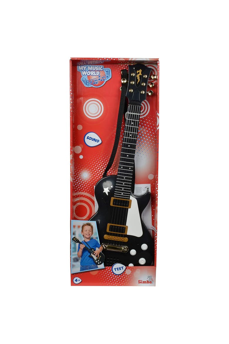 My Music World Rock Guitar, Black, Alternate, color, Multicolored