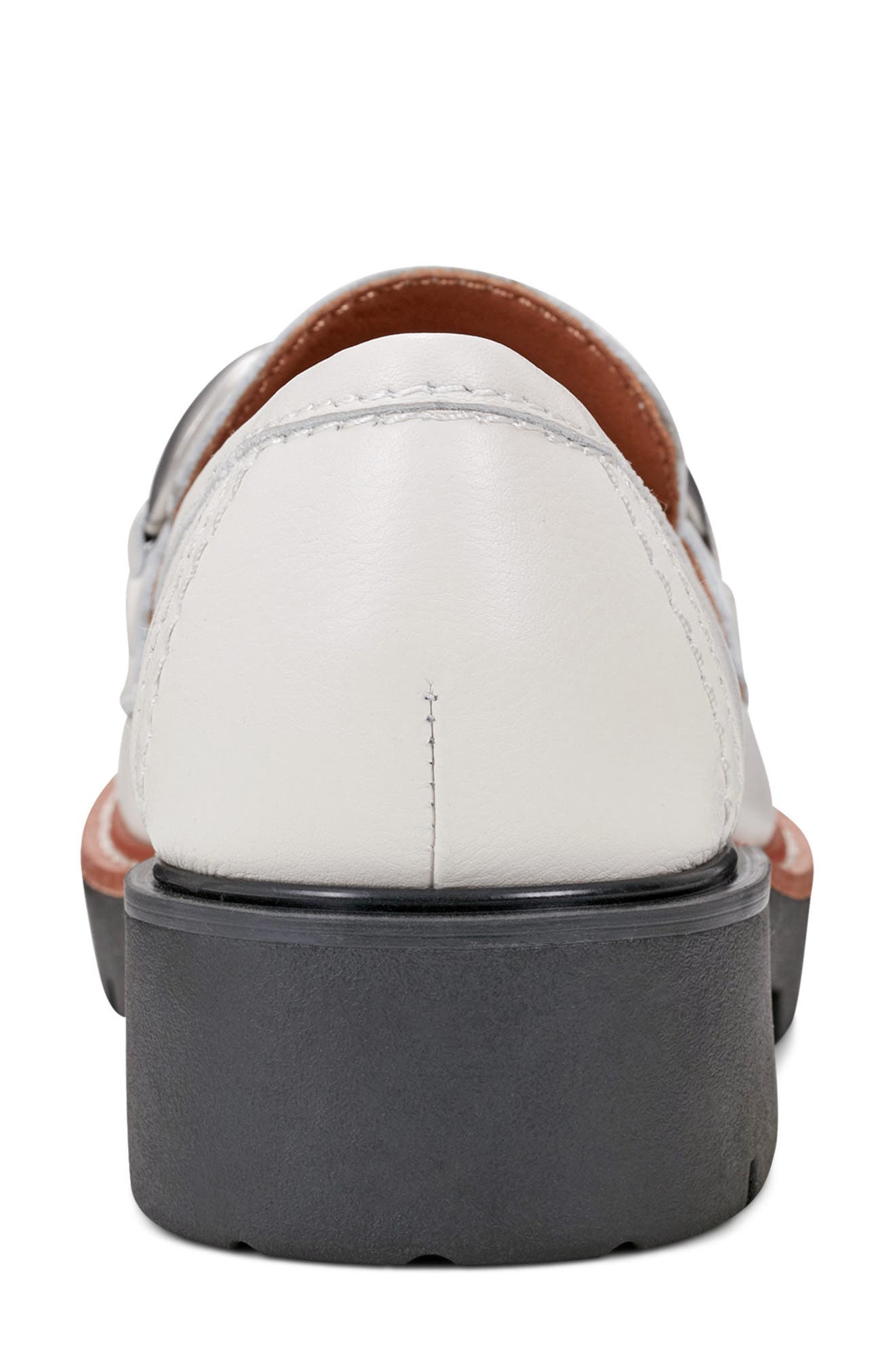 Zalor Moc Toe Loafer, Alternate, color, WHITE