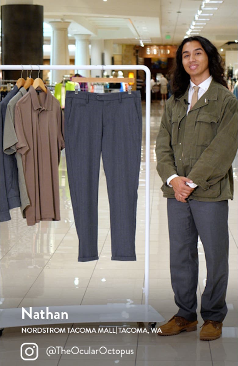 Como Regular Fit Herringbone Suit Pants, sales video thumbnail