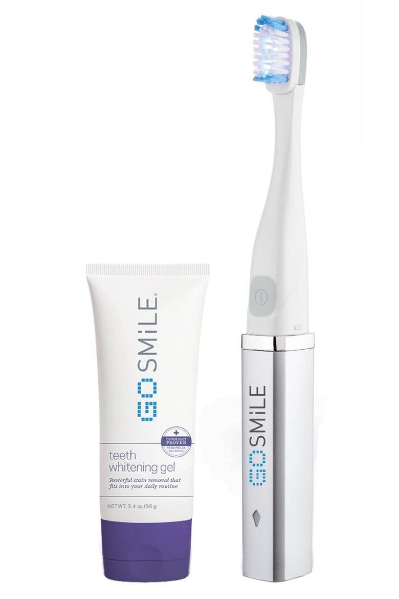 Dental Pro On-the-Go Sonic Blue Teeth Whitening System, Alternate, color, SILVER