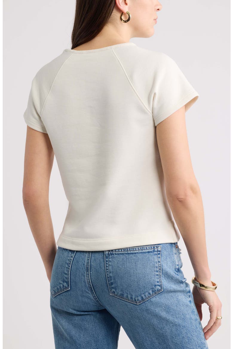 Short Sleeve Terry Sweatshirt, Alternate, color, IVORY CLOUD