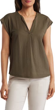 Bobeau Dolman Sleeve Piqué T-Shirt