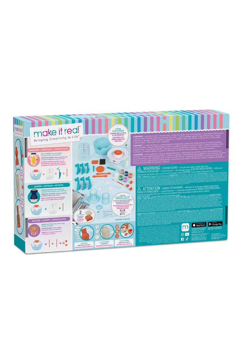 Mini Pottery Studio Deluxe Set, Alternate, color, ASSORTED/MULTI