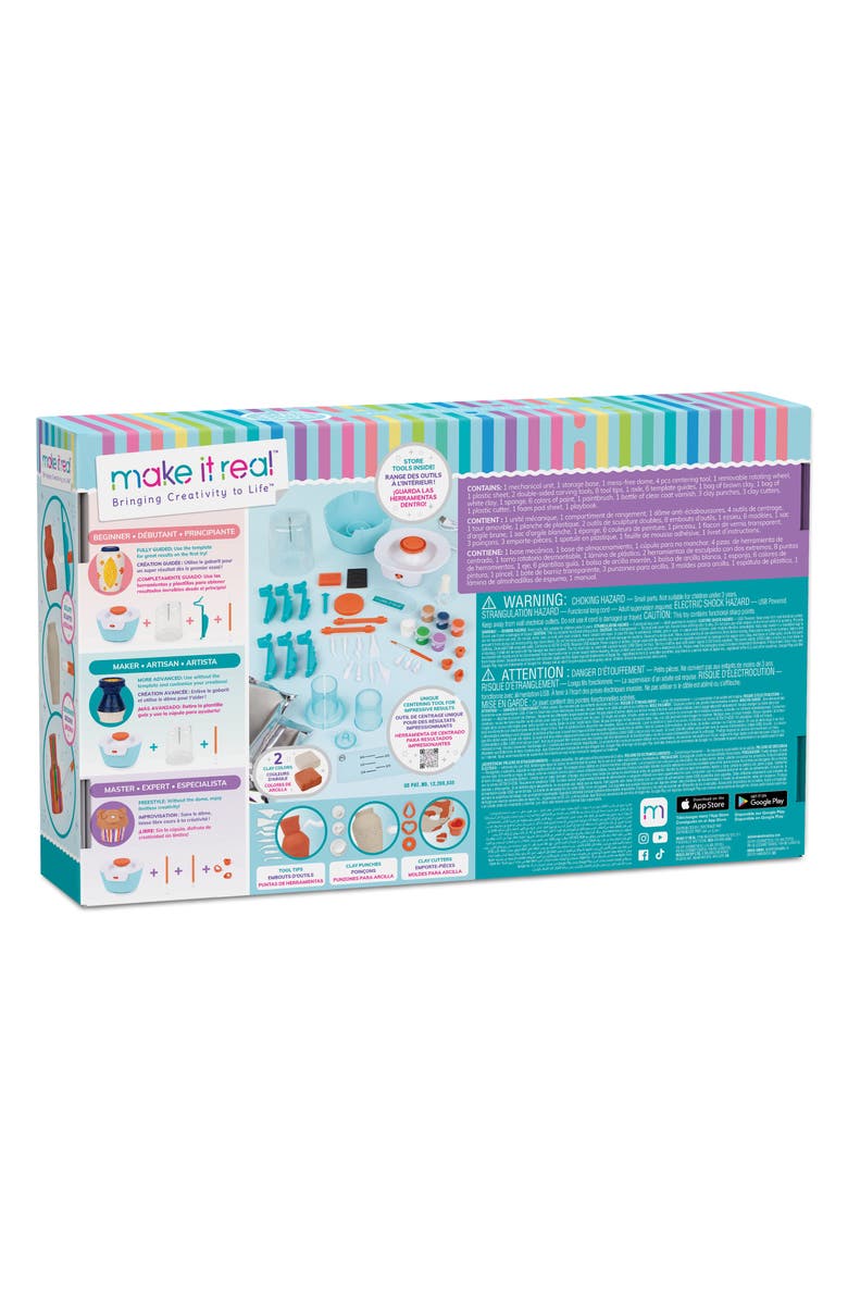 Make It Real Mini Pottery Studio Deluxe Set, Alternate, color, Assorted/Multi