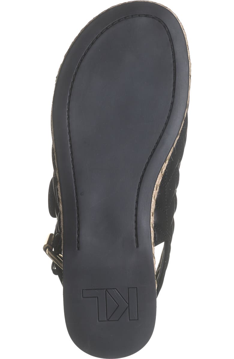 KARL LAGERFELD PARIS Charley Espadrille Slingback Sandal, Alternate, color, Black