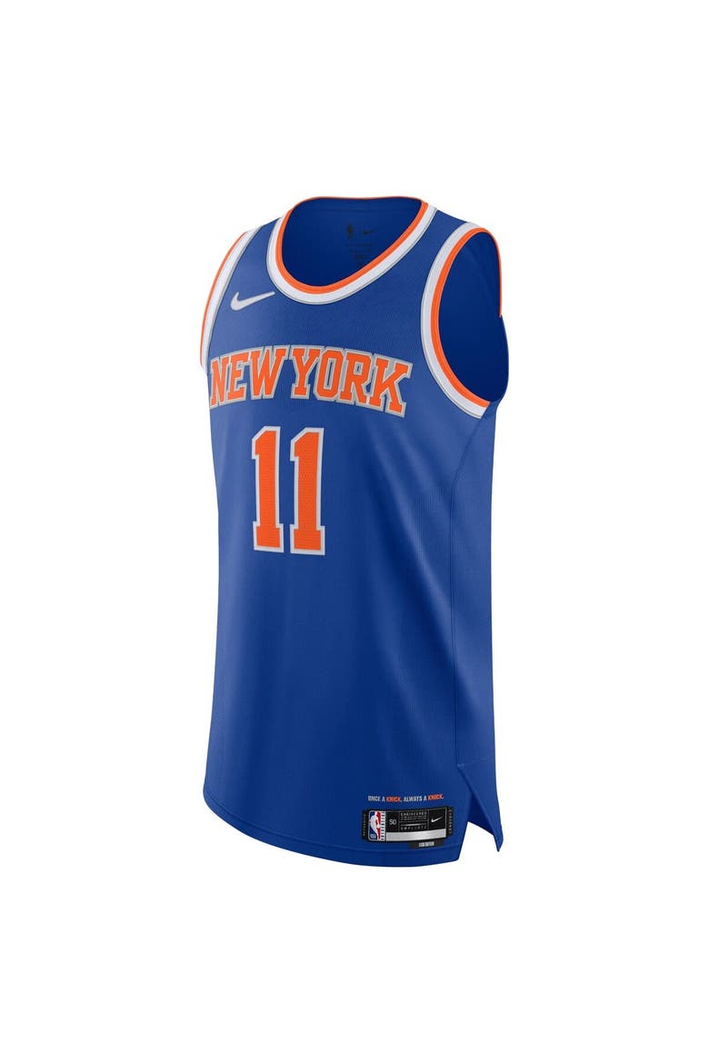 Men's Nike Jalen Brunson Blue New York Knicks Authentic Player Jersey - Icon Edition, Alternate, color, Blue