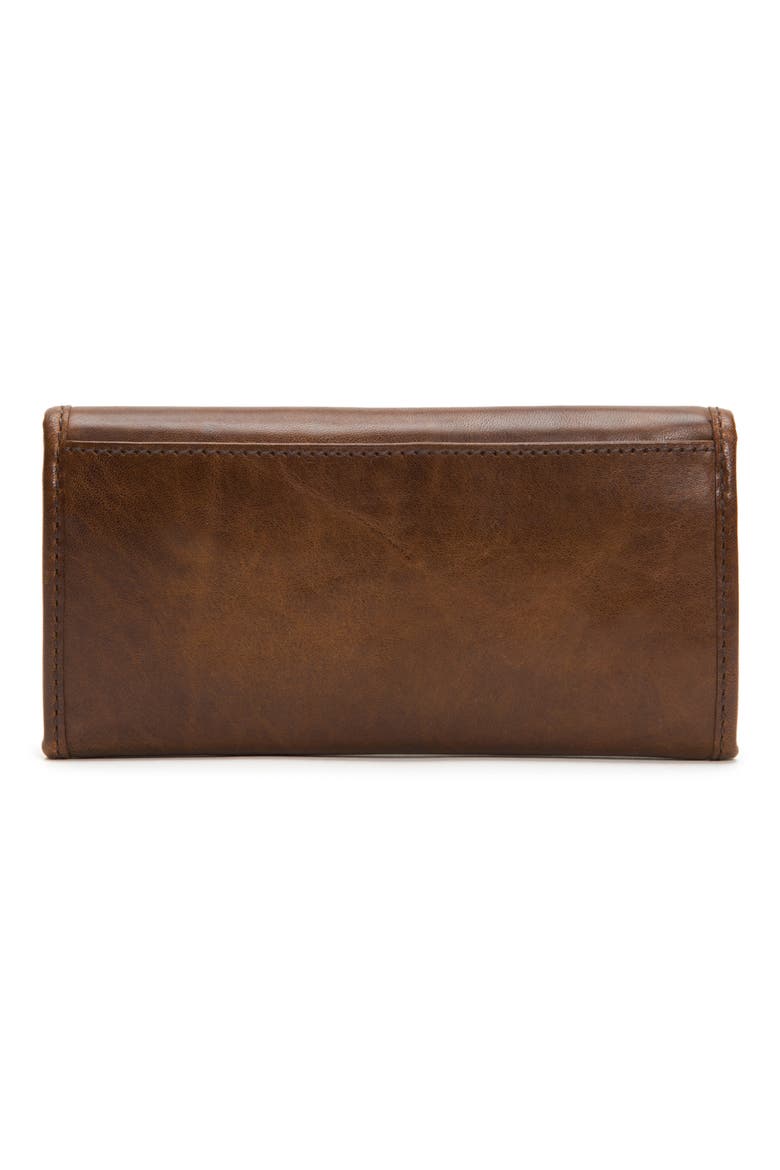 Melissa Leather Wallet, Alternate, color, DARK BROWN