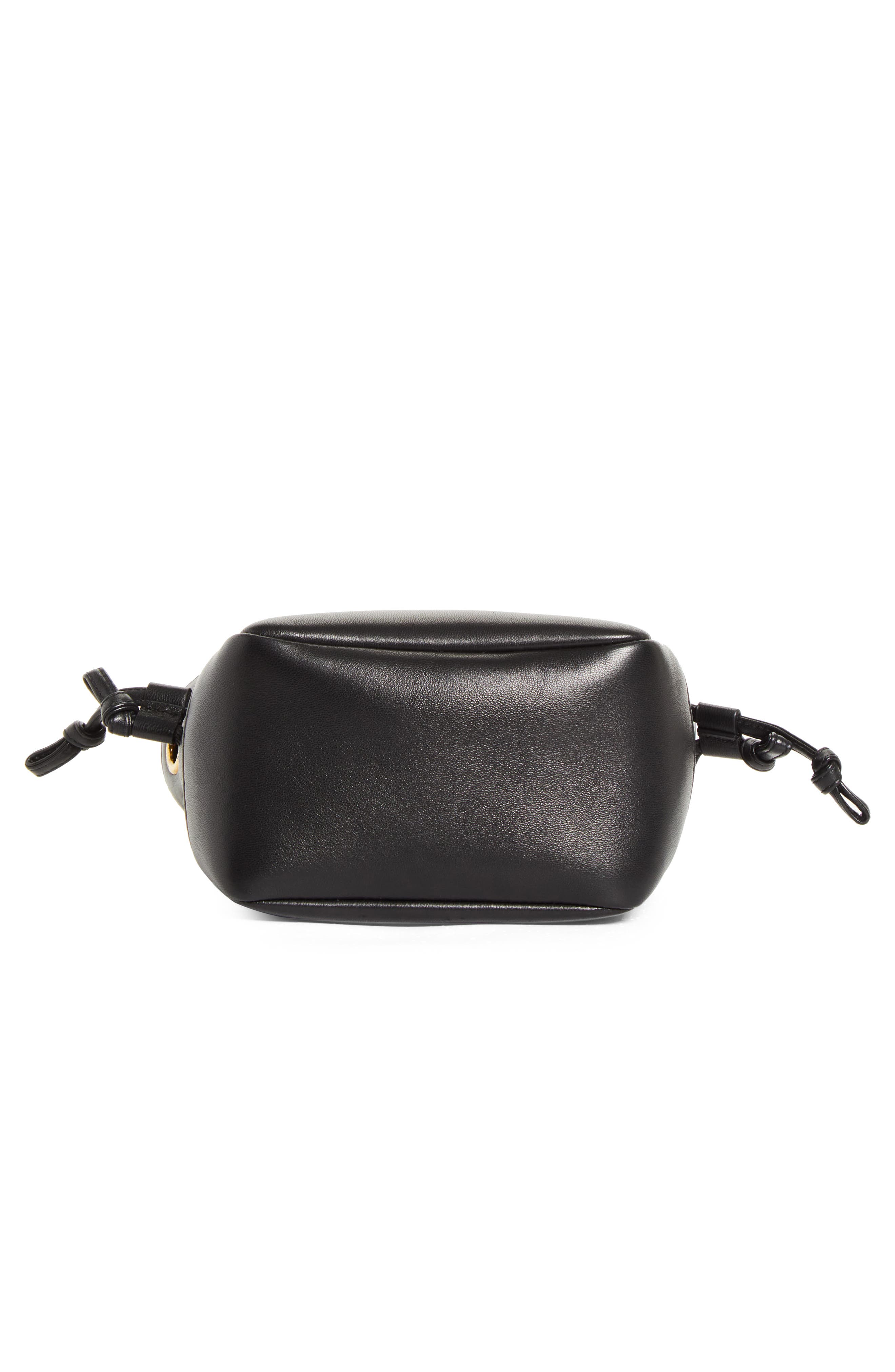 Saint Laurent Mini Jamie Leather Shoulder Bag, Alternate, color, Noir