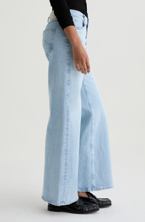 Ag Saige Mid Rise Wide Leg Jeans In Blue