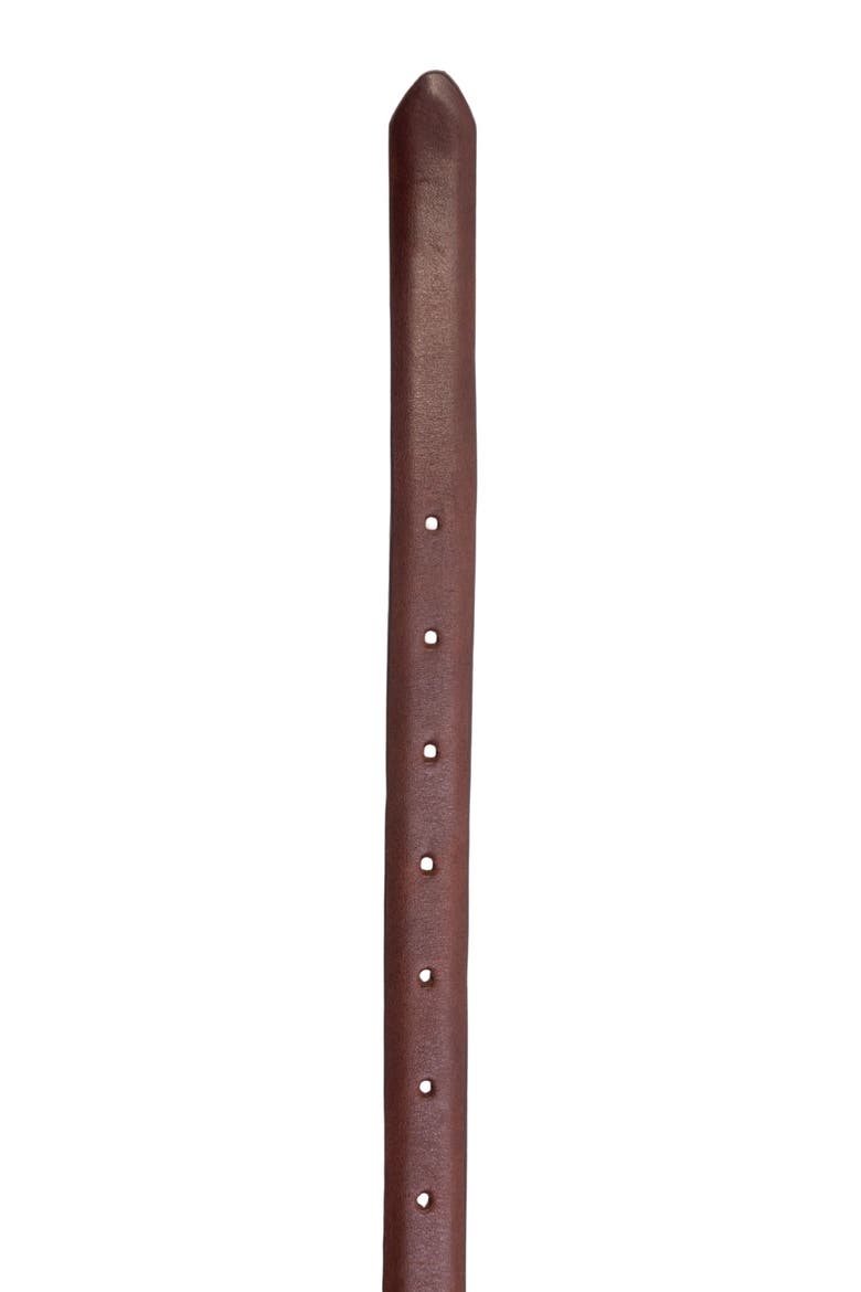 Oval Zebra Belt, Alternate, color, Brown Leather/Gold