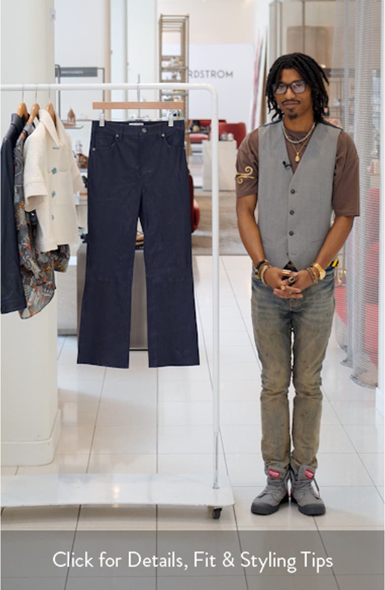 Le Reboot Crop Leather Pants, sales video thumbnail