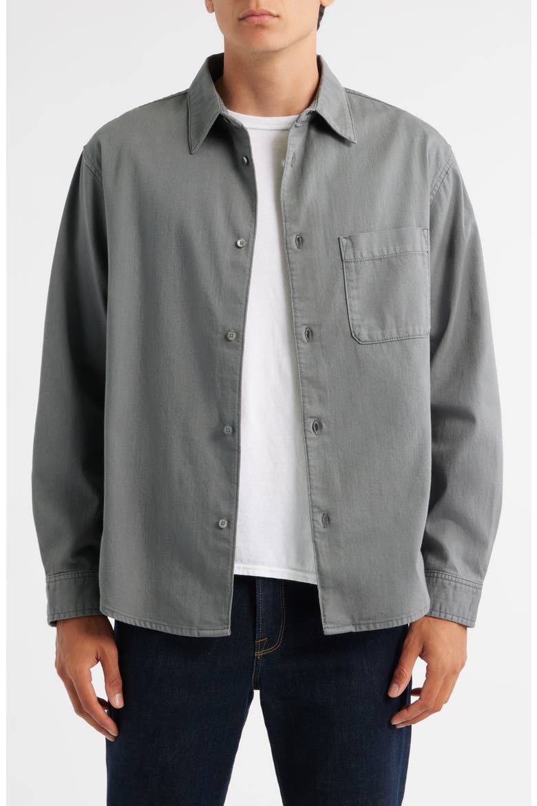 Modern Button-Up Shirt, Alternate, color, OLD BLUE