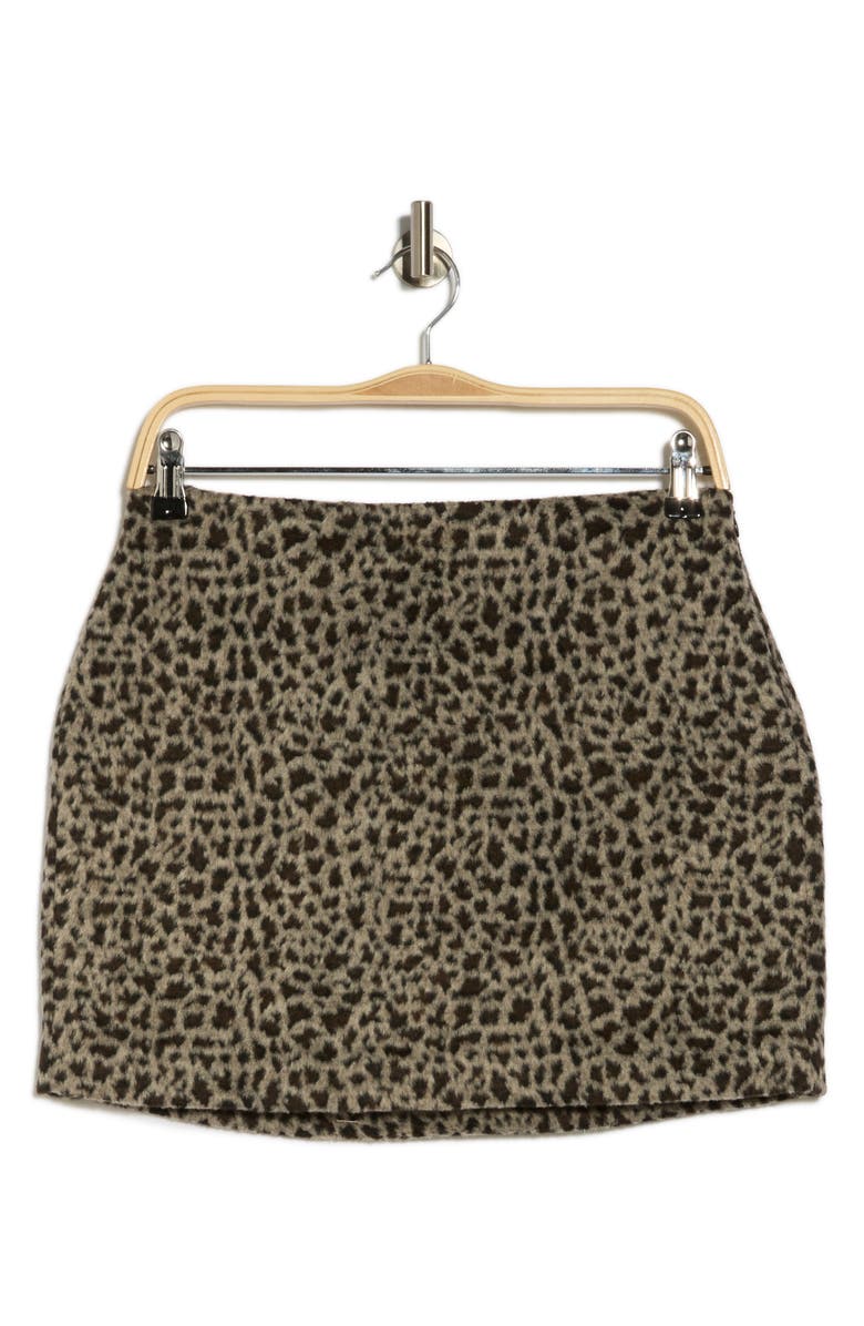 JASON WU Cheetah Print Miniskirt, Alternate, color, Grey Cheetah