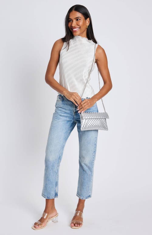 Moda Luxe Priscilla Clutch In Silver
