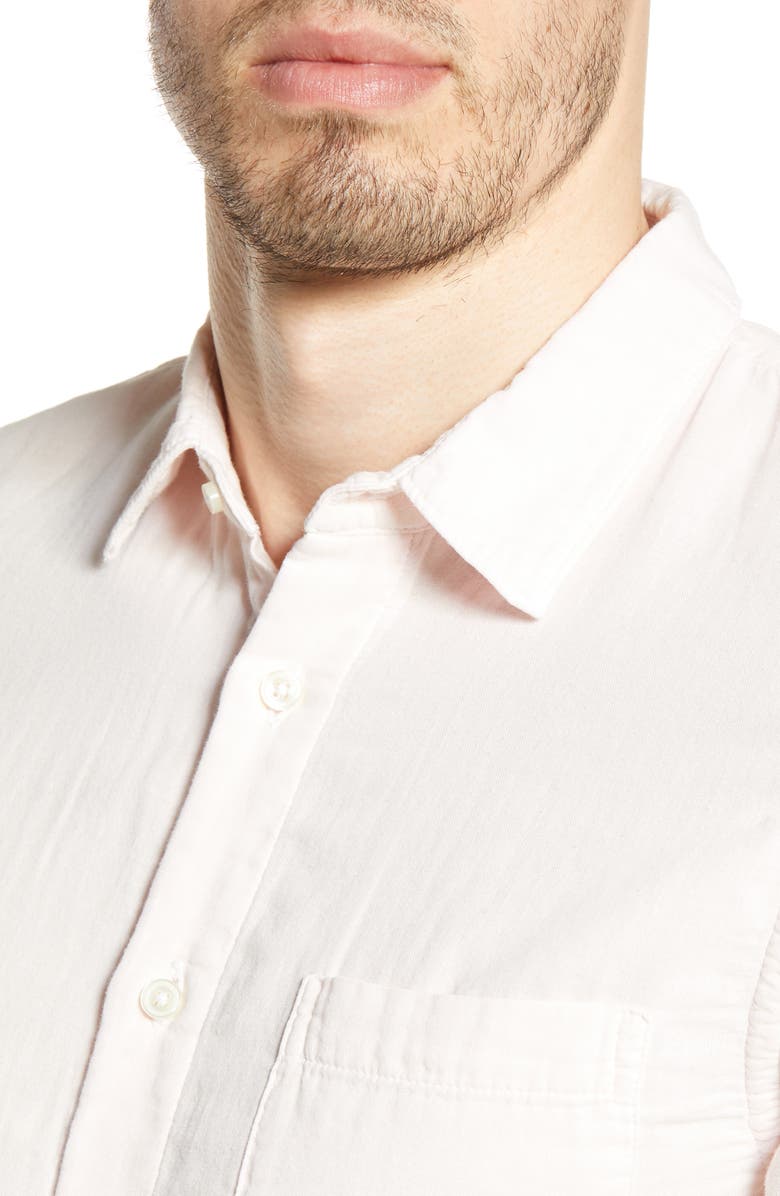 HIROSHI KATO The Ripper Organic Cotton Button-Up Shirt, Alternate, color, Fresh Pink