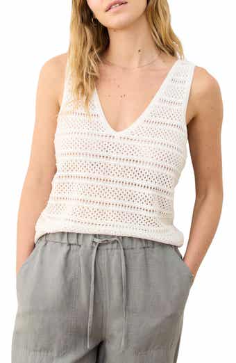 Marine Layer Finley Open Stitch Sweater Tank