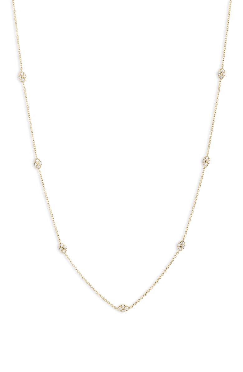 Bony Levy Diamond Station Necklace, Main, color,