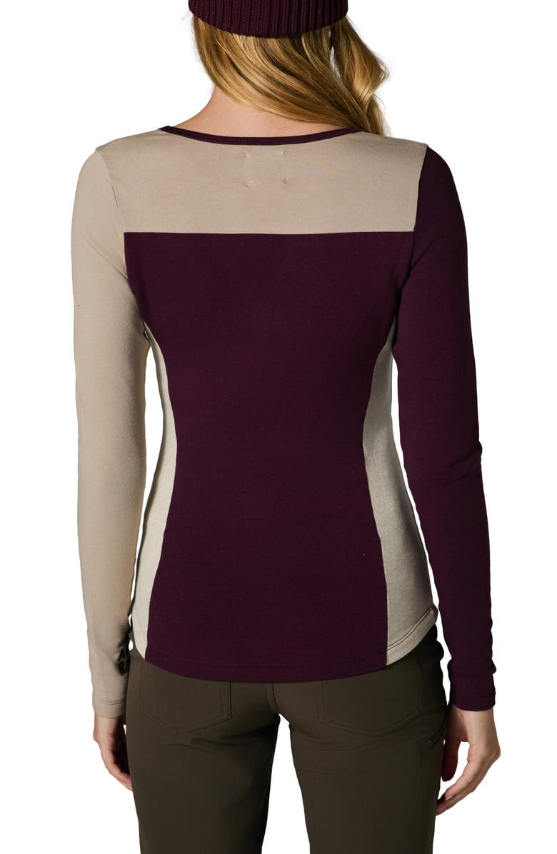 Alp N Rock Gemma French Terry Henley, Alternate, color, Dark Cherry Multi