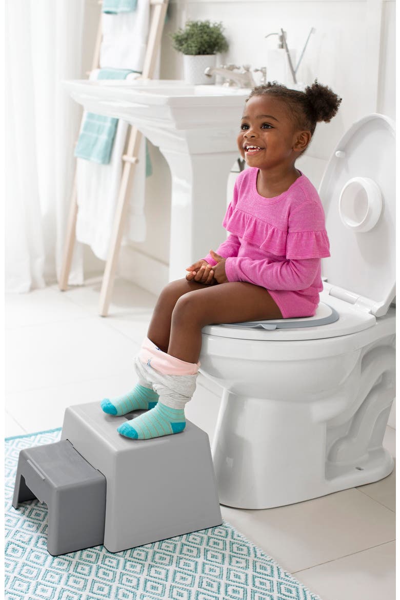 Double-Up Step Stool, Alternate, color, GRAY