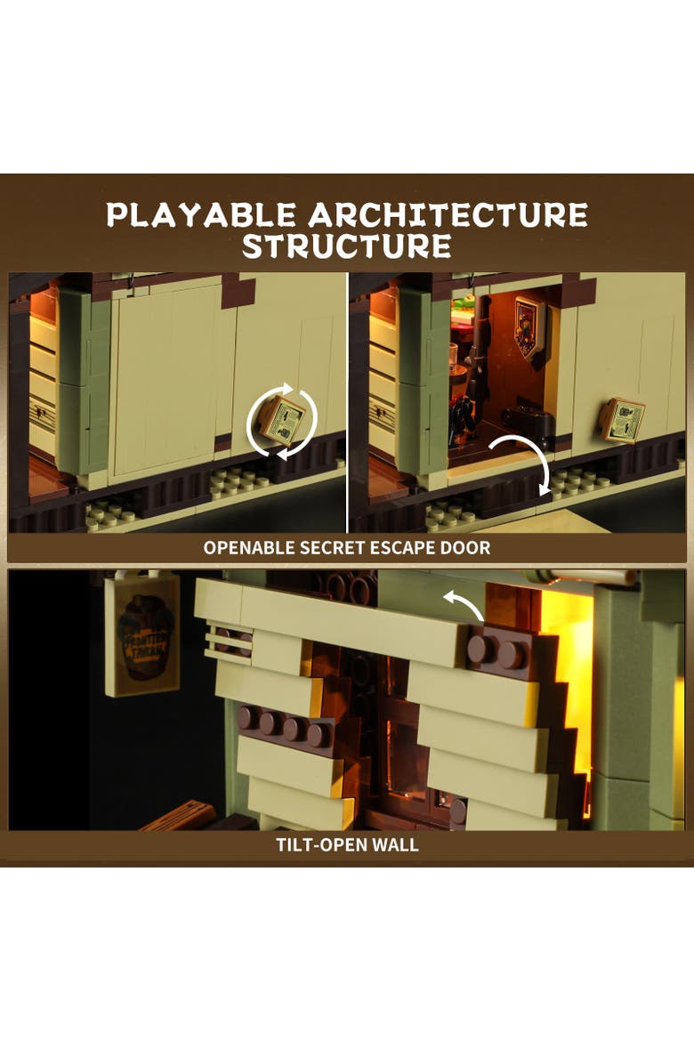 Western Saloon Lighting Building Set Model OW2026W, Alternate, color, Multicolor
