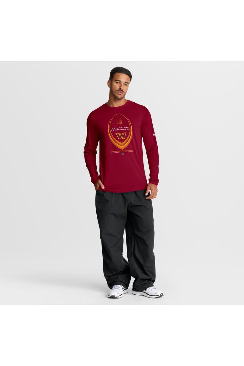 Men's Nike Burgundy Washington Commanders Legend Icon Dri-FIT Long Sleeve T-Shirt, Alternate, color, Burgundy