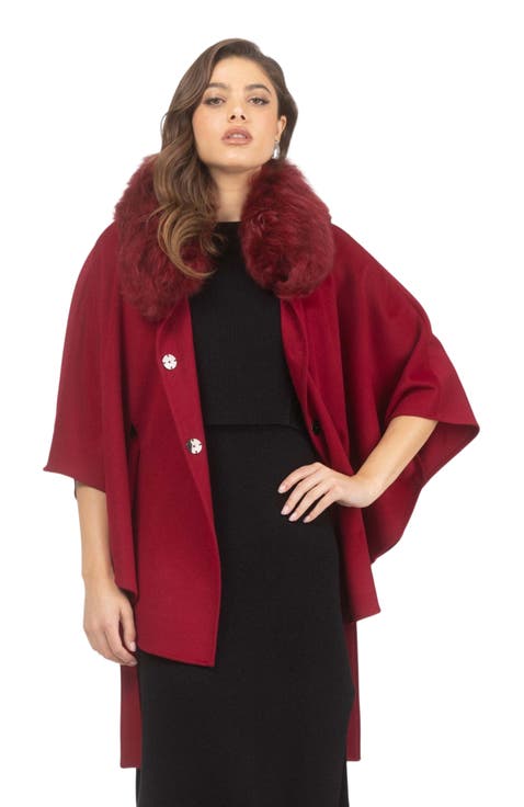 Wool Belted Cape