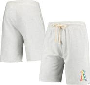 CONCEPTS SPORT Men's Concepts Sport Oatmeal Los Angeles Angels Mainstream Logo Terry Tri-Blend Shorts