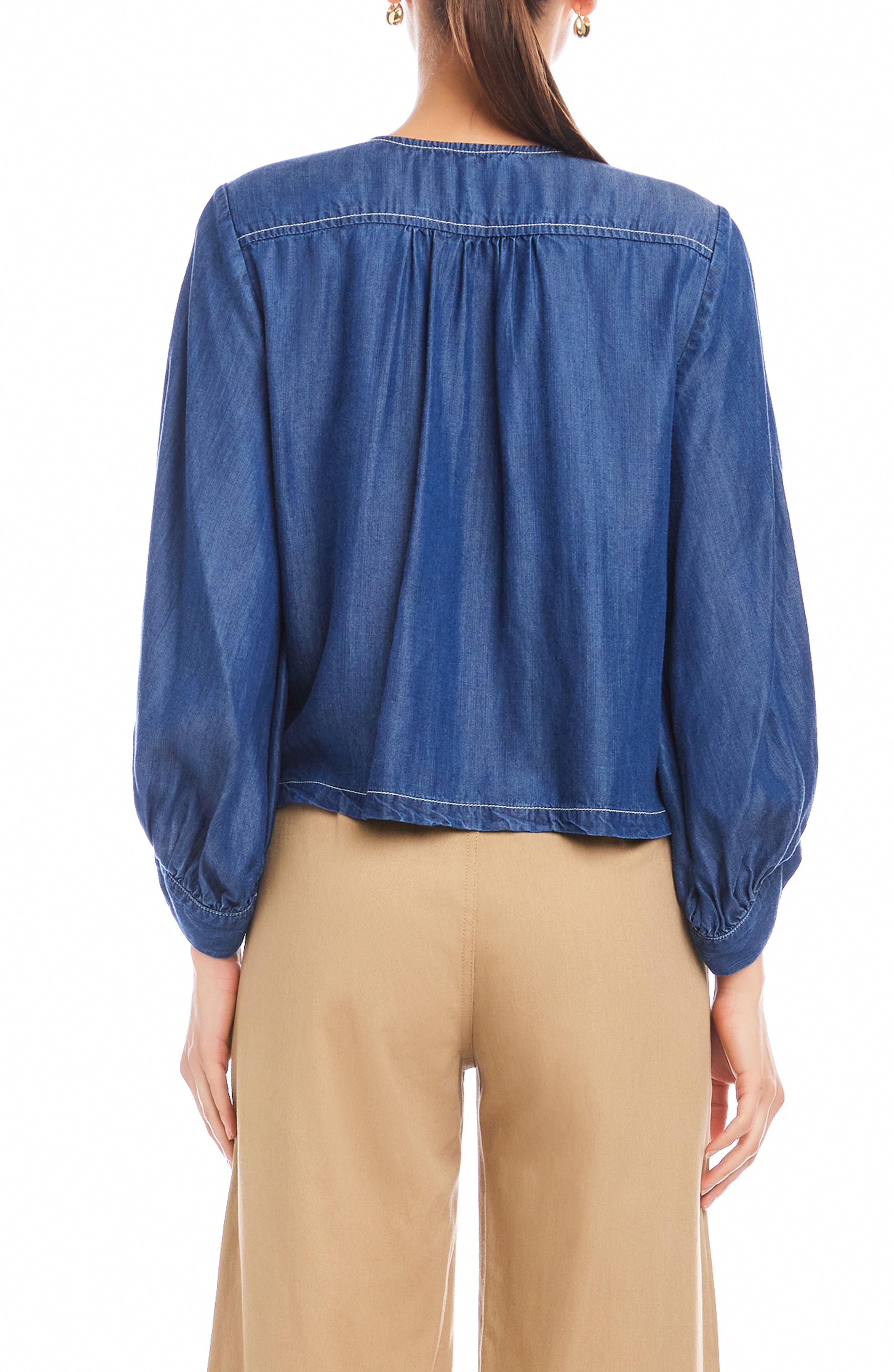 Cassie Lantern Sleeve Top - image 2