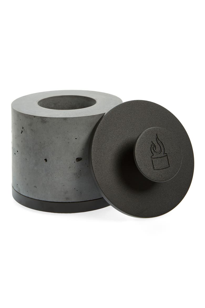 Personal Fireplace with Snuffing Lid, Main, color, BLACK
