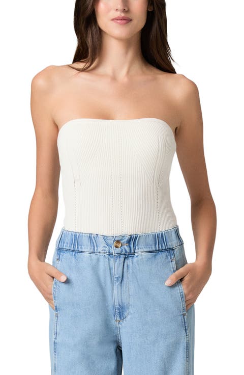 Valentine Strapless Rib Top